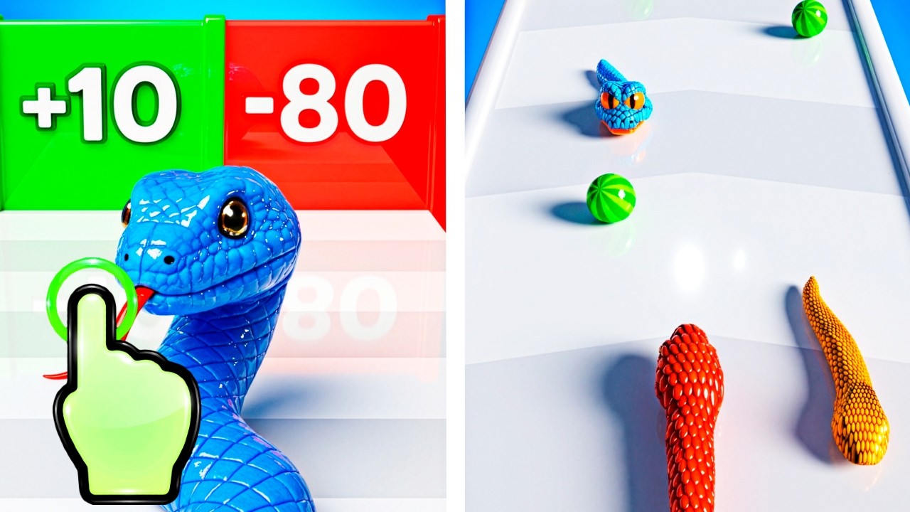 Real Snake Evolution 3D - Snake Evolution Run - All Levels iOS Android GamePlay #5