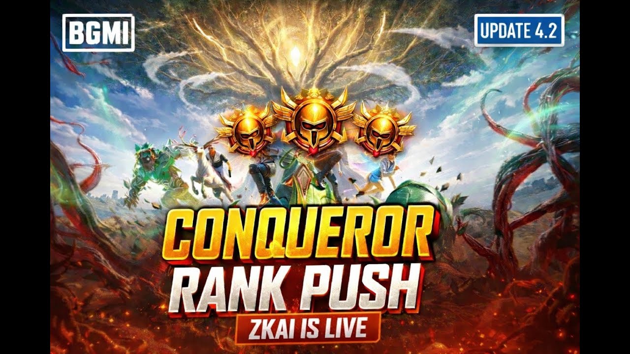 Kab hoga Conqueror ? Renk Push Day-13🤫😎|BGMI LIVE