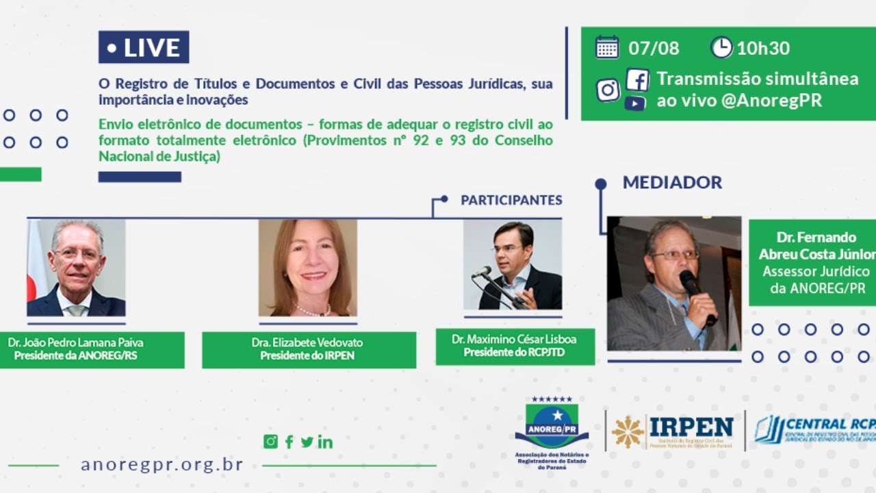 O Registro de Títulos e Documentos e Civil das Pessoas Jurídicas, sua importância e inovação