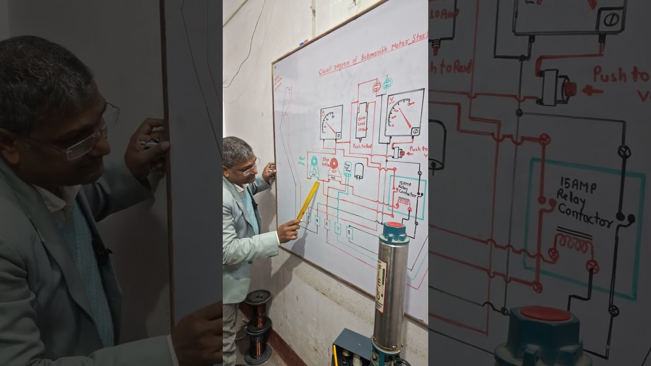 fault finding complete connection submersible motor 