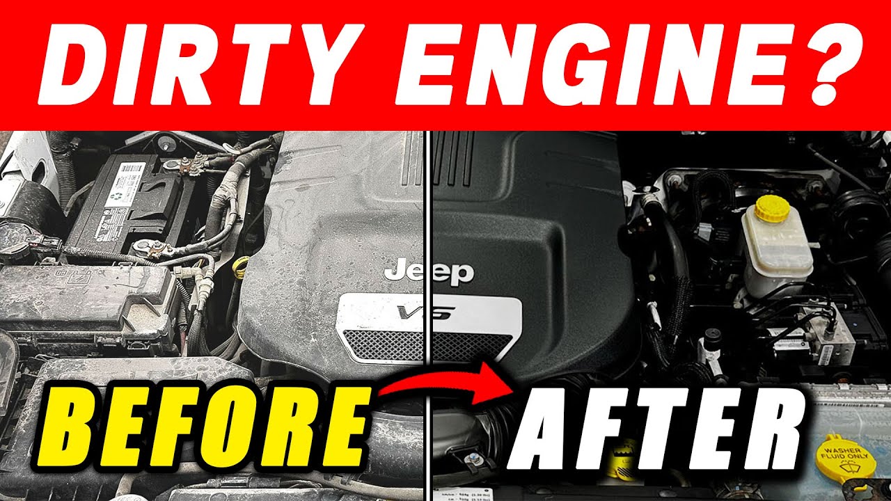 Easy Engine Bay Detailing! How to clean your DIRTY engine with just 2 products #enginebay