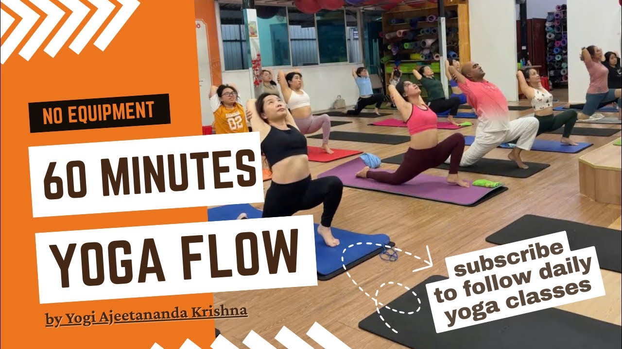 🔴LIVE : 60 Minutes Yoga Flow || No Equipment || Beginners to Intermediate || Live From Vietnam