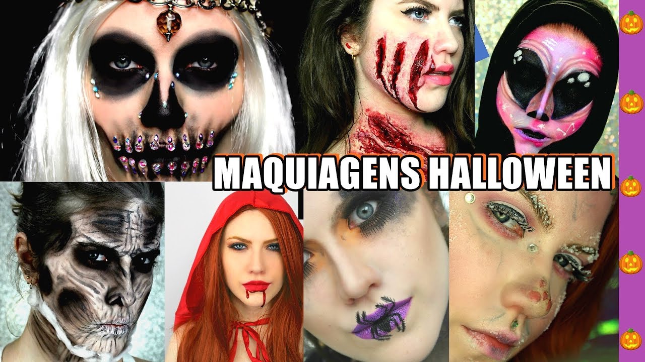 MAQUIAGEM DE HALLOWEEN ART&Iacute;STICA AO LONGO DOS ANOS AQUI NO CANAL | Mariana Ubertini