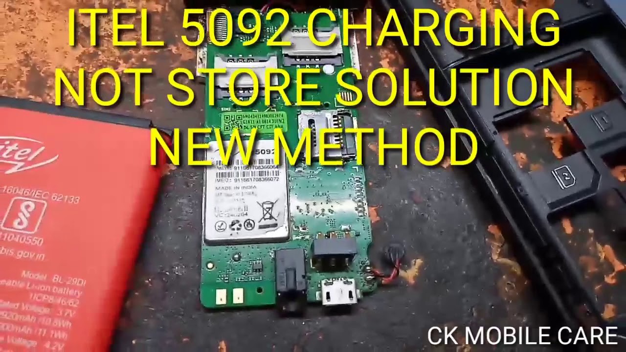 Itel 5092 charging solution | Itel 5092 charging not store new method