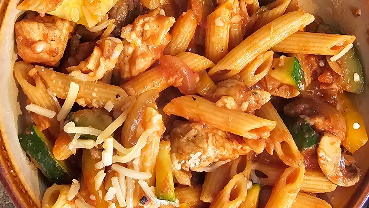Pasta And Sauce From A Jar! How I Make It Delicious 