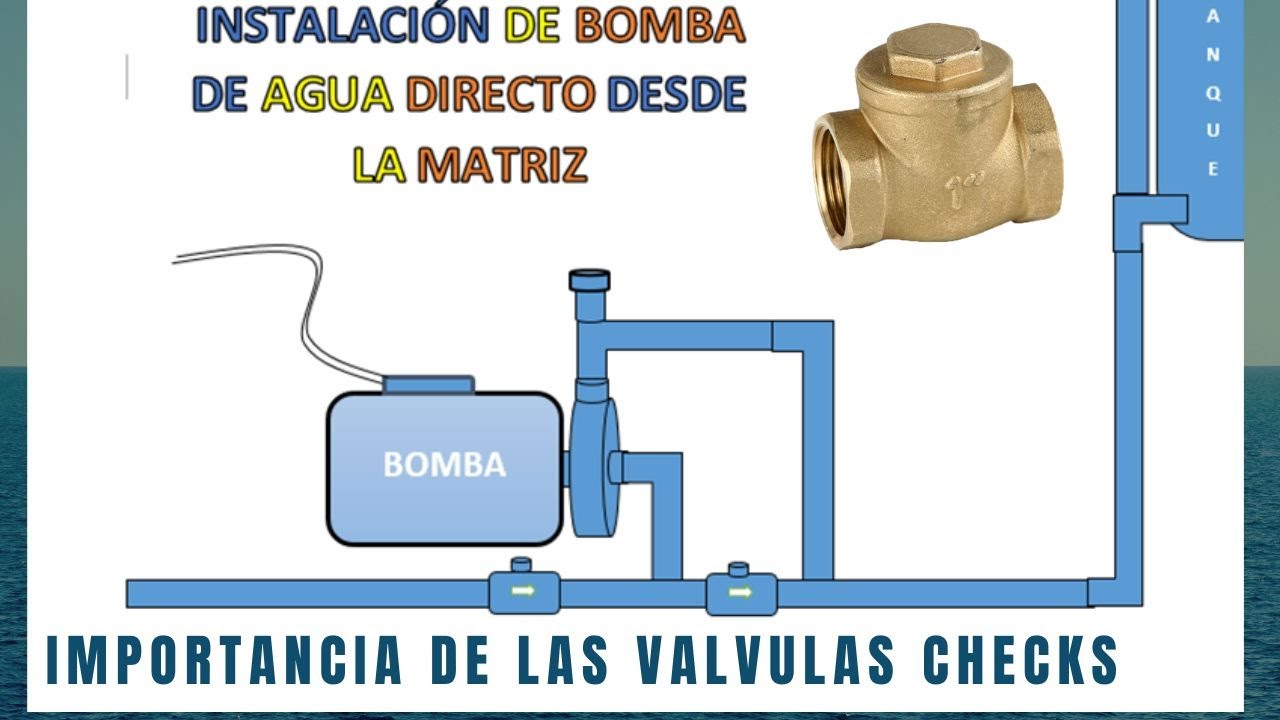 Instalación de bomba de agua directo desde la matriz