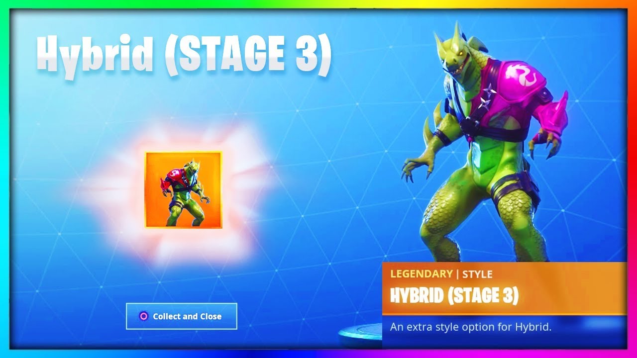 NEW *STAGE 3* Hybrid Skin UNLOCKED.. (Dragon Skin Gameplay Fortnite)