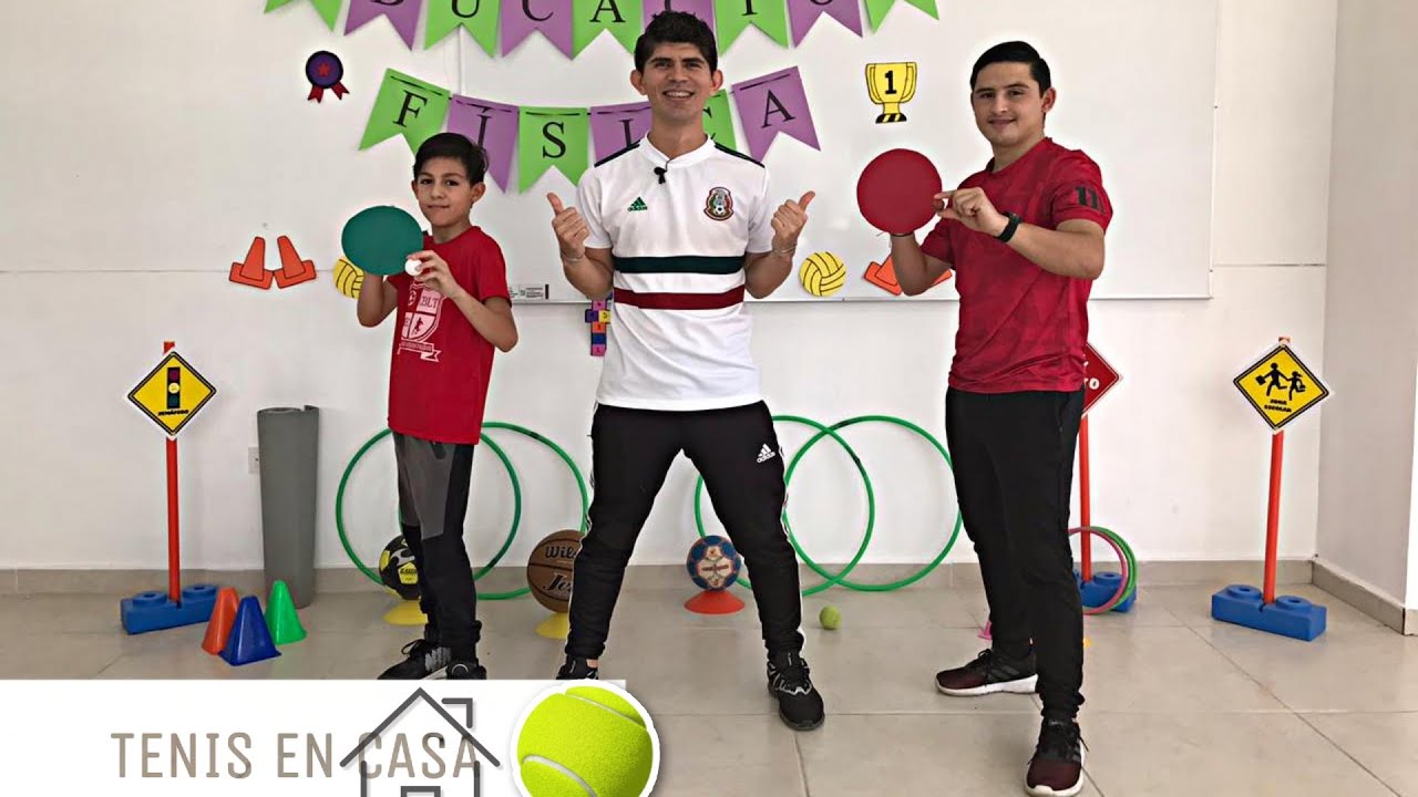 Educación física en casa/Ejercicios de tenis/Team Félix Educación Física ft. Team Pallares.
