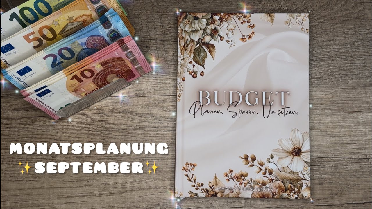 ✨ Monatsplanung September | Cash Stuffing, Budgetplaner, Fixkosten & Sinking Funds 💶