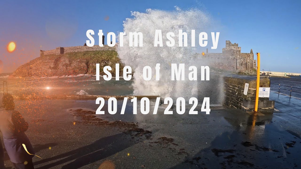 Isle of Man Battered by Storm Ashley: Witness the Power.