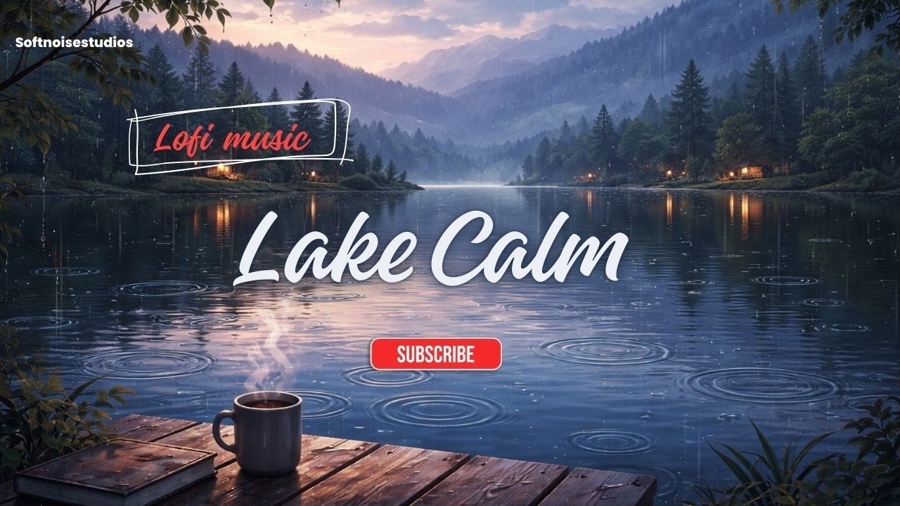 Rainy Lake Calm 🌧️ | Relaxing LoFi for Focus & Sleep