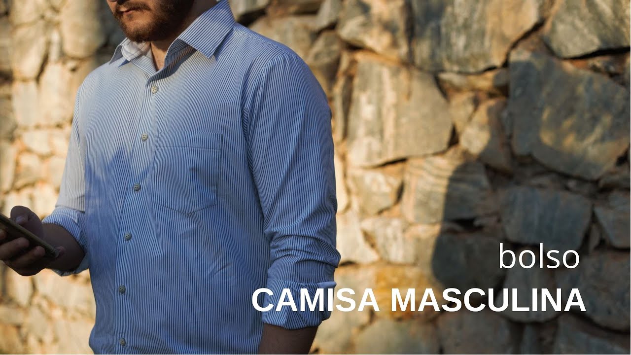 3.  CAMISA SOCIAL MASCULINA | bolso frente: como preparar e costurar