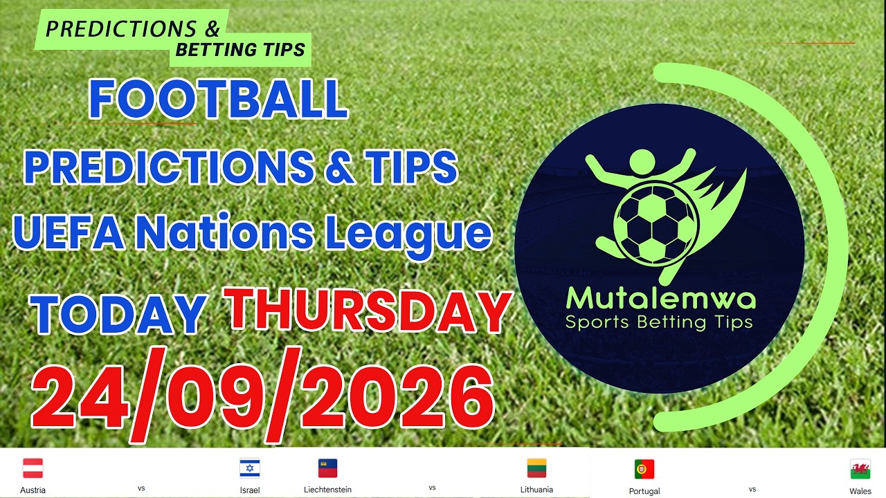 FOOTBALL PREDICTIONS TODAY 24/09/2026 SOCCER PREDICTIONS |BETTING TIPS, #betting@sports betting tips
