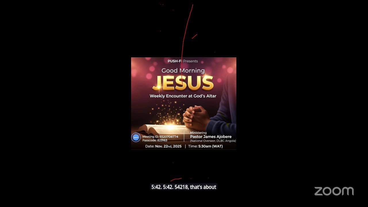PUSH-FI: GOOD MORNING JESUS Saturday 22nd Nov 2025