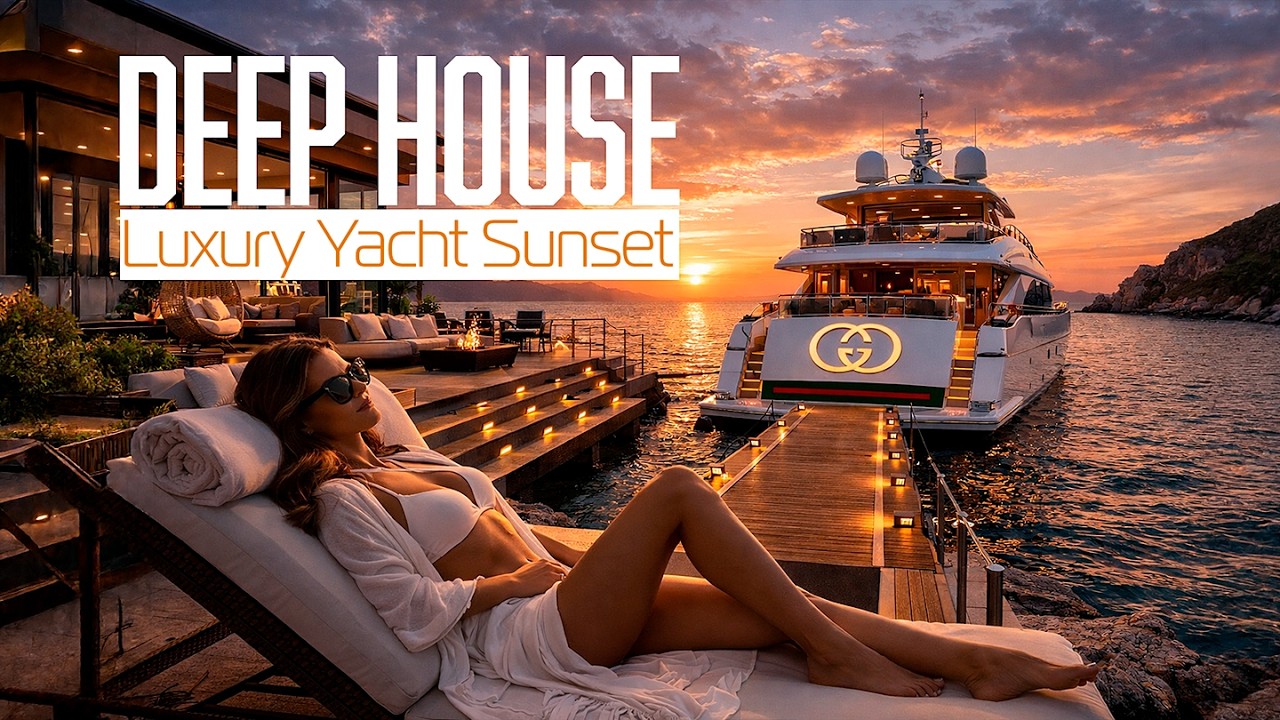 Deep House Luxury Session • Gucci Vibes  Superyacht Sunset Experience (432Hz)
