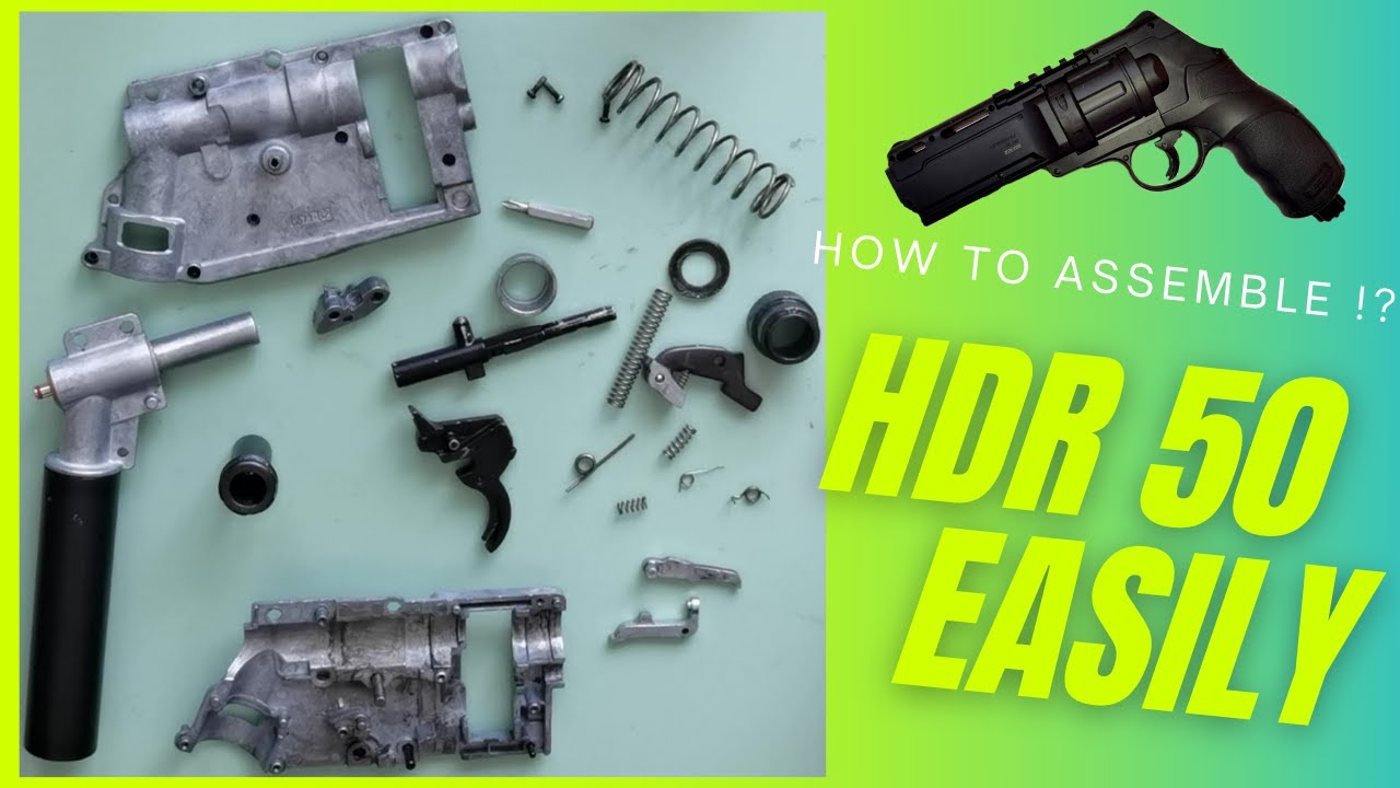 HDR50 T4E how to disassemble revolver części i sprężyny wewnątrz parts and springs inside