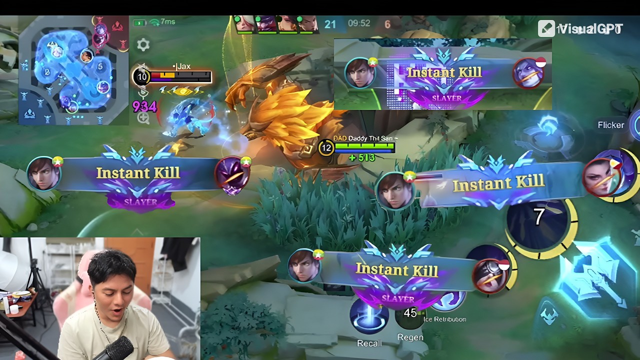 Instant kill  #thitsan #mlbb #mlbbgusion