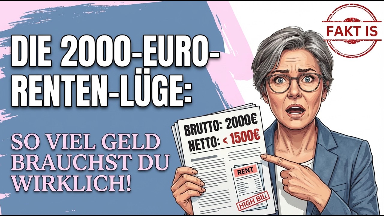 Die 2000-Euro-Renten-Lüge: So viel Geld brauchst du wirklich!
