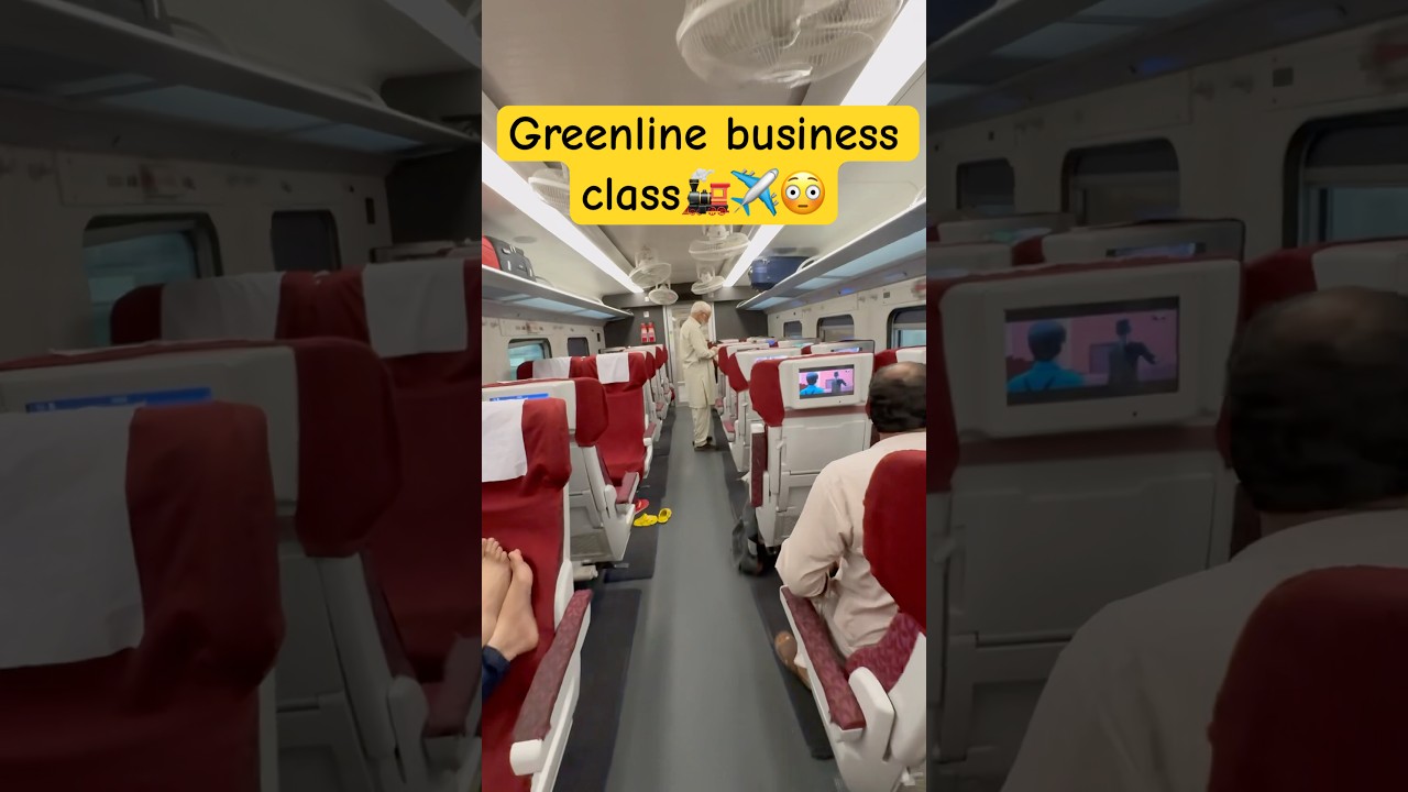 Pakistan green line luxury business class #train #viral 😳