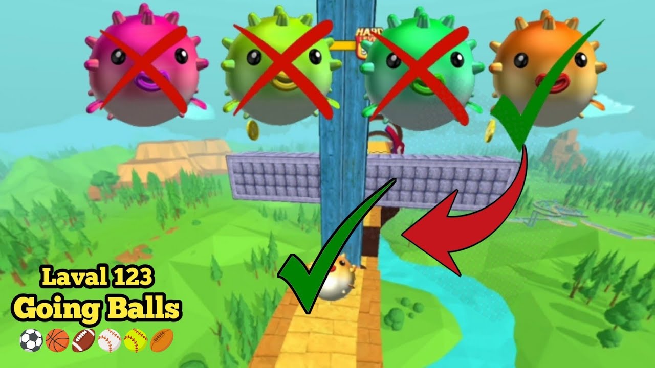 🏈Going Balls ; Super Speed Run Hard Walkthrough | Level 123 || los game || Arbaz Guru Gaming |