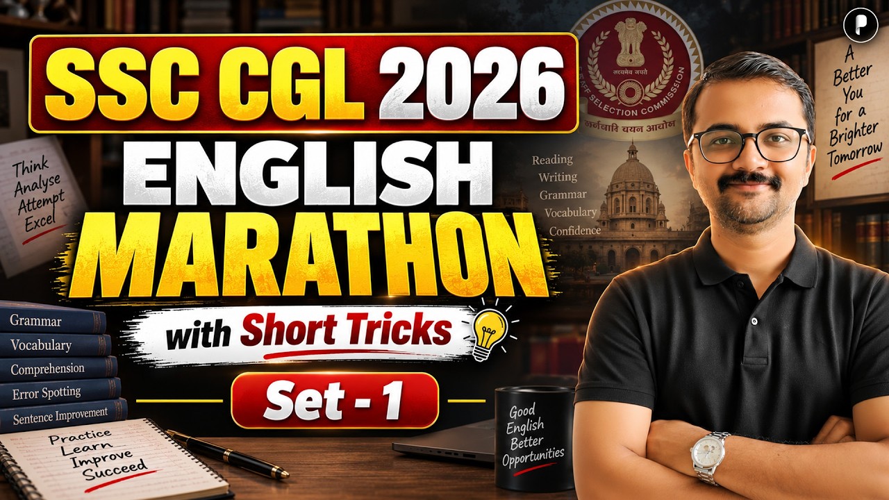 SSC CGL 2026 English Marathon | Important Questions & Short Tricks | Set 1