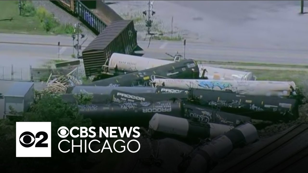 Suburban Chicago residents forced to evacuate after freight train derailment