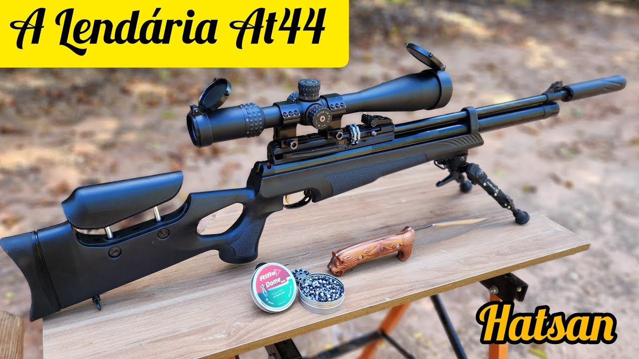 A LENDÁRIA HATSAN AT44-10 POTÊNCIA E PRECISÃO COM LUNETA SENTINEL X 10-40X50