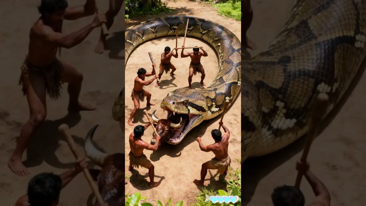 Save The Cow From Big Snake