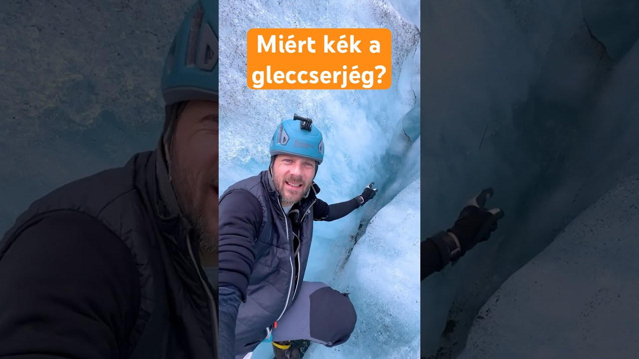 Mi&eacute;rt k&eacute;k a gleccserj&eacute;g? #&eacute;rdekess&eacute;g #izland #gleccser #term&eacute;szet