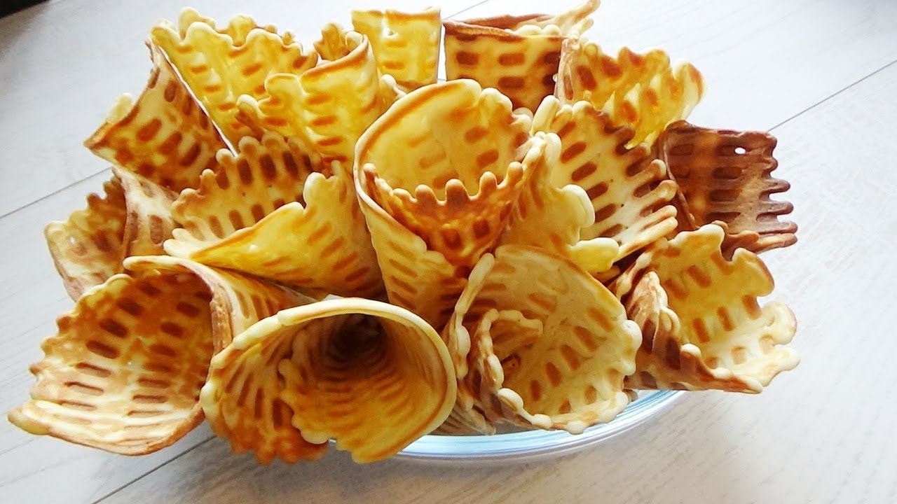 ВАФЛИ БЕЗ ЯИЦ!!!Вкусные Хрустящие Трубочки