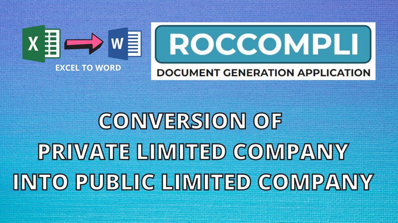 Conversion of Private Company into Public Company || Converting Private Company into Public Company