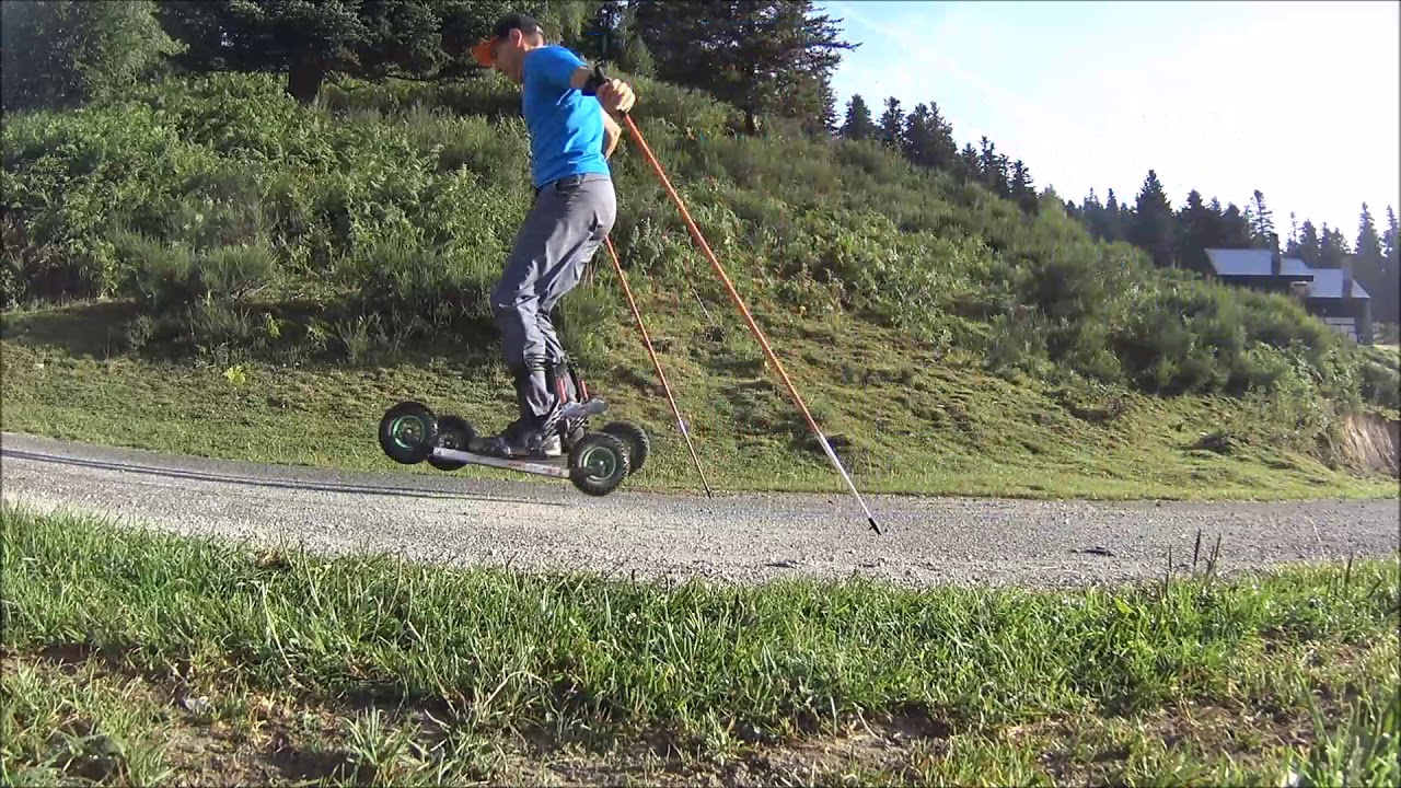 Test SKIKE v9 roues de 200mm au Lac de Payolle