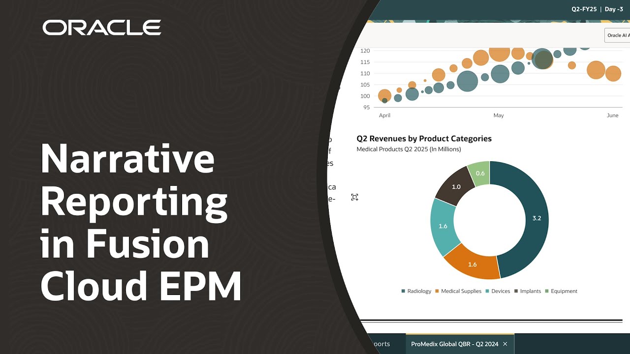 Описательная отчетность в Oracle Fusion Cloud EPM: демонстрация
