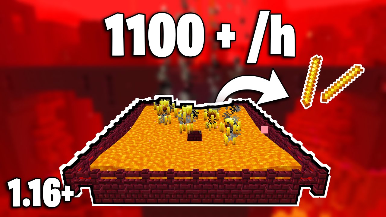 MINECRAFT 🔥 La MEILLEURE ferme &agrave; BLAZE ! 1100 + /heure *FACILE* Tutoriel 1.21 (1.16+)