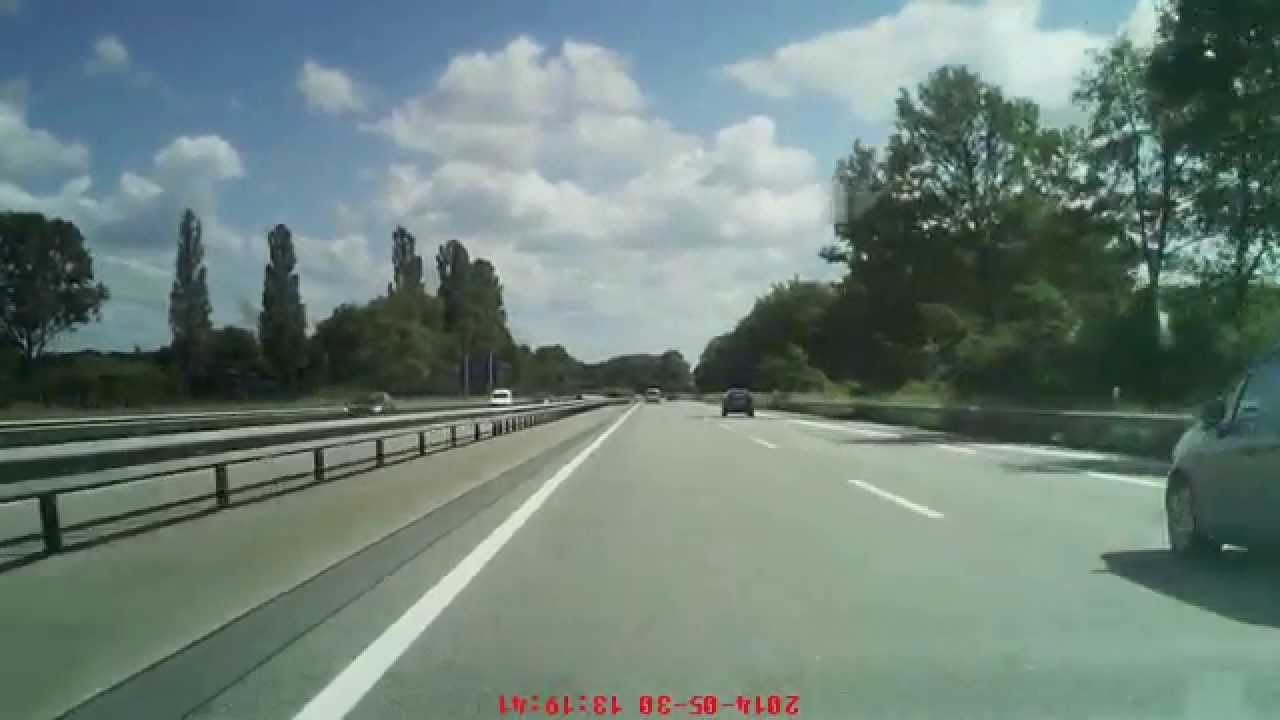 Autobahn 27 Bremen Richtung Walsrode (vom Bremer Kreuz nach Verden-Nord)
