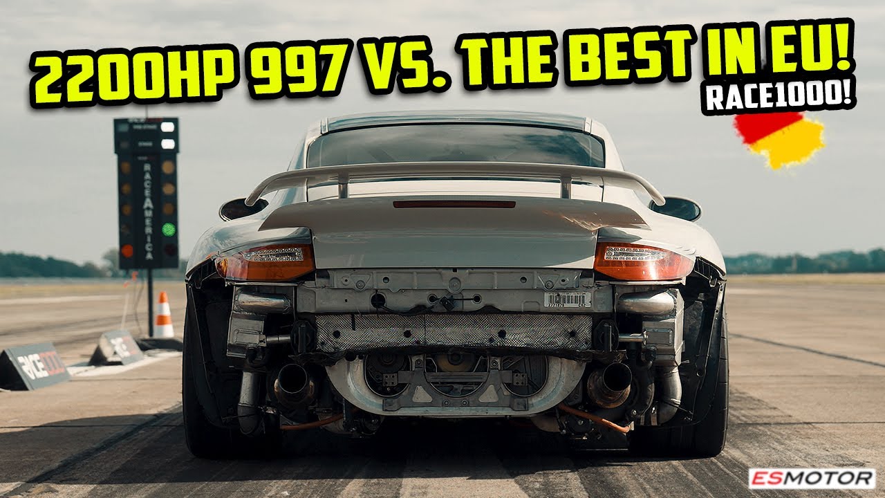 САМЫЙ БЫСТРЫЙ PORSCHE В ЕВРОПЕ! 2200-сильный 997-й выходит на грань дикости на RACE1000!