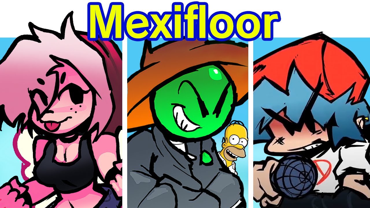 Friday Night Funkin' 17bucks - Mexifloor V2 | BF, GF, Pico, Bunny Girl, etc (FNF Mod) (Mexipiso V2)