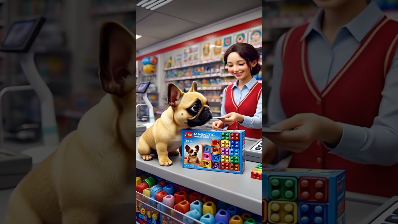 Look at the french dog toy adventure, you can't believe the end..❤️😅🐕