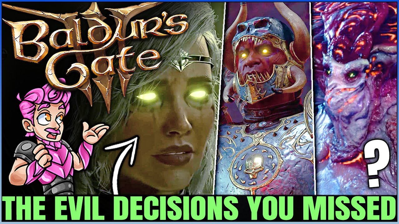 Baldur's Gate 3 - 10 Worst Most EVIL Choices You Can Make - Secret Rewards for Being Bad You Missed!