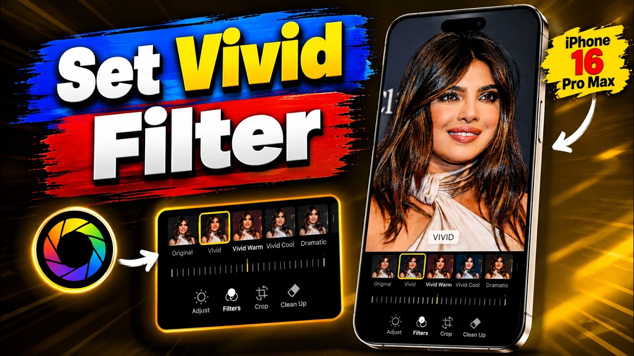 How to Set Vivid Filter as Default on iPhone 16 Pro Max 📸 | Make Every Photo Pop Instantly