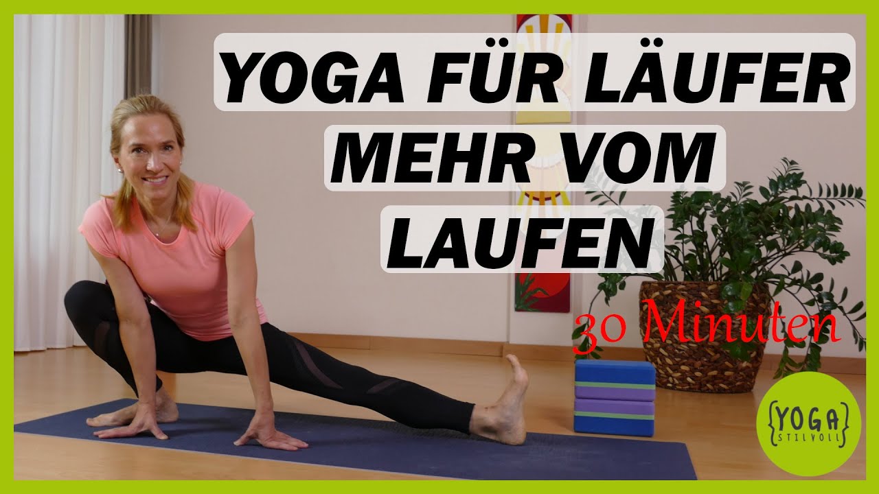 Yoga für Läufer 🏃 Muskeln dehnen & aktivieren, vor oder nach dem Laufen - auch für Anfänger, 30 Min.