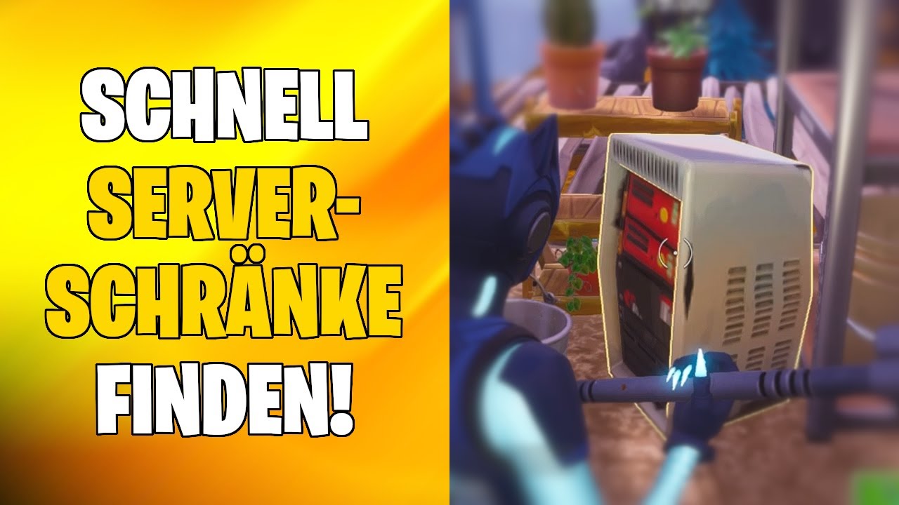 Schnell Serverschränke finden | Tägliche Zerstörung (Serverschränke) | Fortnite Rette die Welt