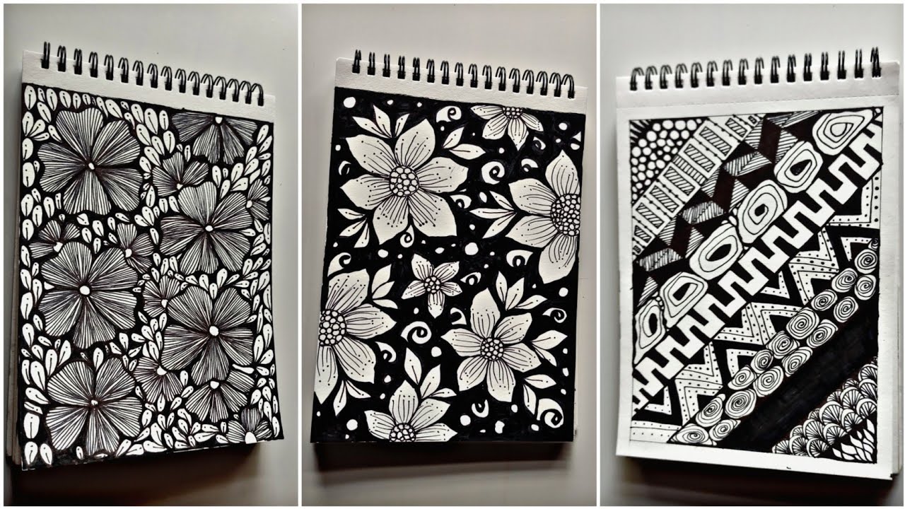 Zentangle Flower art lZentangle l Pattern