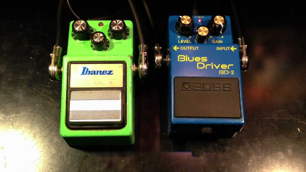 Vintage Ibanez TS9 vs Boss Blues Driver BD-2