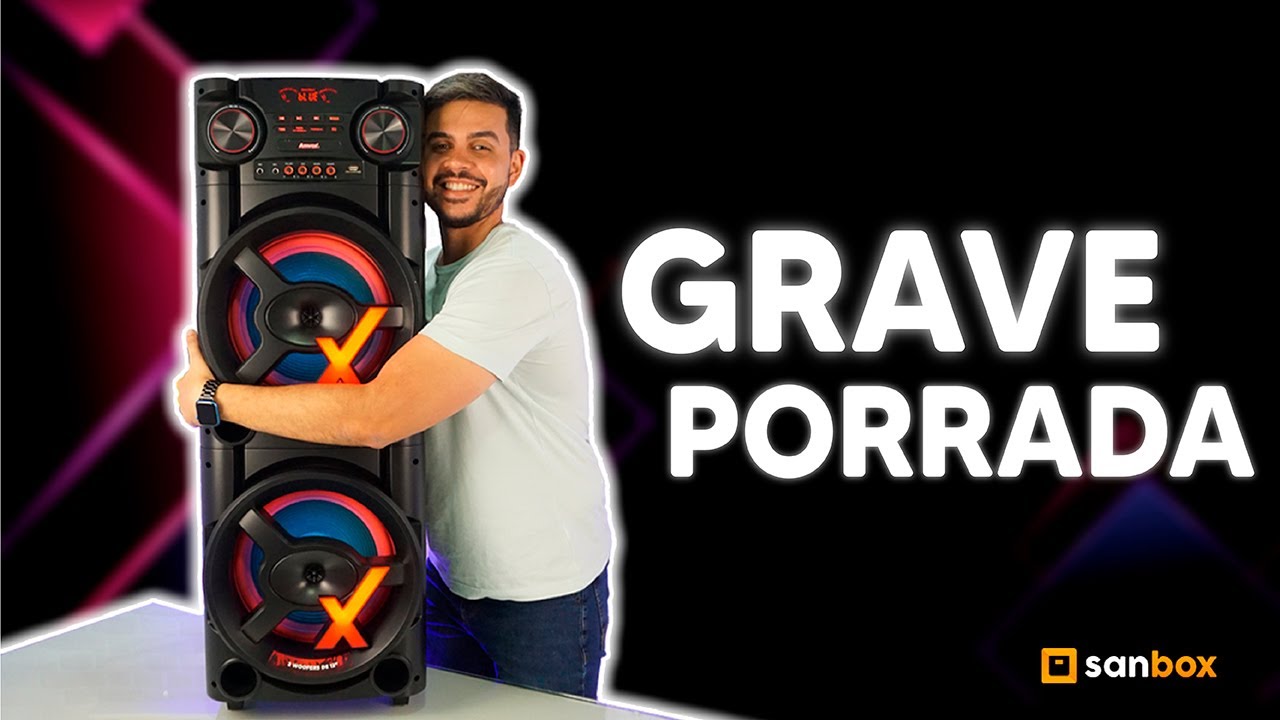 CADA BATIDA É UM SOCO! Caixa de som Amplificada ACA 1900 NEW X AMVOX