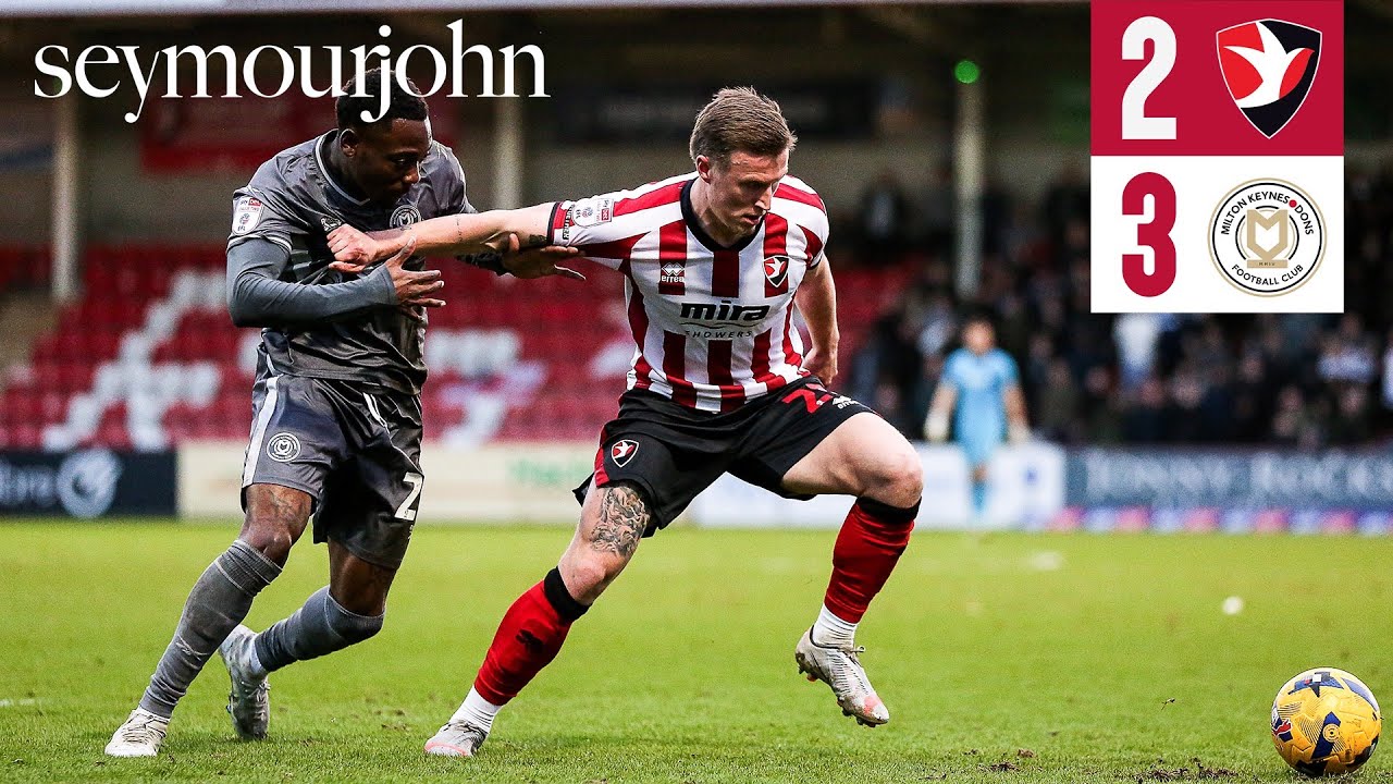 Match Highlights: Cheltenham Town 2-3 MK Dons - Presented by Seymour John