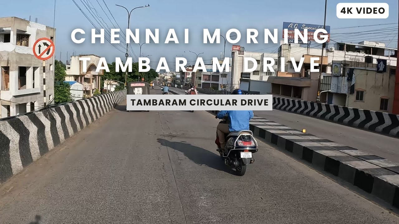 Chennai morning Tambaram drive| Streets of Tambaram |4k| satisfying video  #chennai #tambaram
