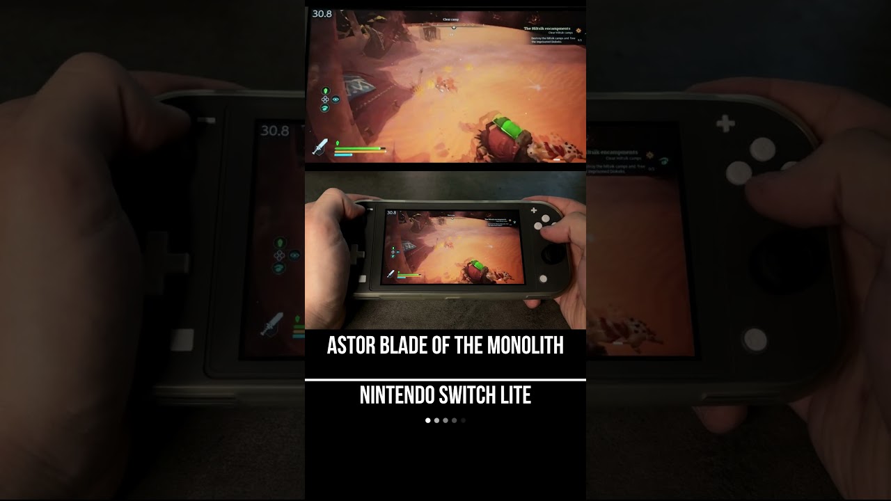 Astor: Blade of the Monolith Nintendo Switch Lite Gameplay