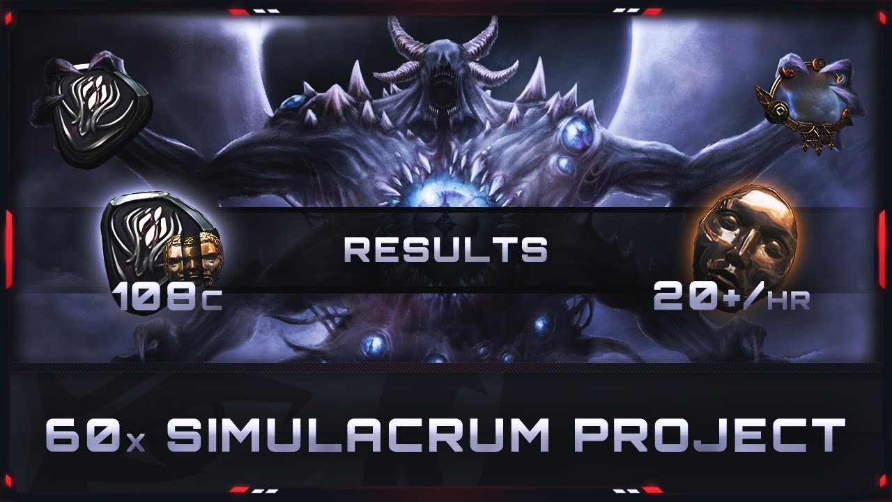 [PATH OF EXILE | 3.23] – RESULTS – 60x “SIMULACRUM” SCIENCE PROJECT – AFFLICTION EDITION!