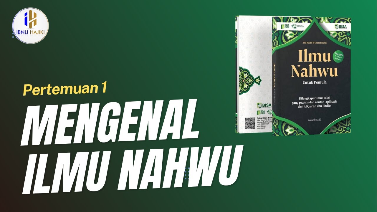 1. Mengenal Ilmu Nahwu